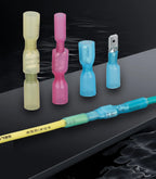 50Pcs Heat Shrink Insulated Spade Terminals Male Female Splice Cable Kit Fast Disconnect Butt Wire Connectors Waterproof