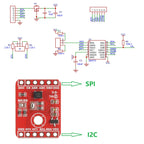 BMI270 6DoF IMU Sensor Breakout Board, 3-Axis Accelerometer 3-Axis Gyroscope Inertial Measurement Unit Module, I2C SPI Interface