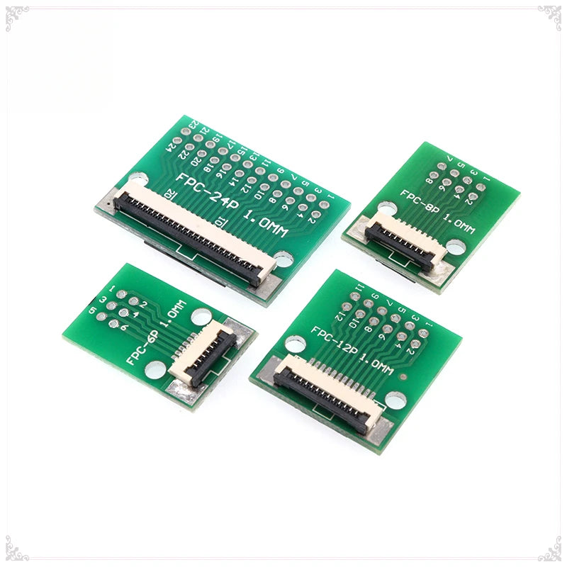 1Pcs FPC/FFC Adapter Board 0.5/1.0mm to 2.54mm Soldered Connector 4/5/6/8/10/12/14/16/20/26/3040/45/50/60 Pin