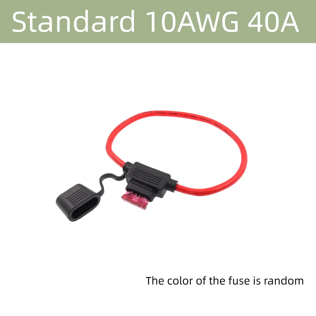 5/10PCS Waterproof Fuse Holder 32V Mini Small Medium Auto 18/1614/12/10AWG and Car Blade Fuse 5A 10A 15A 20A 30A
