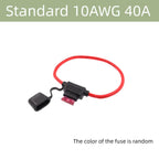 5/10PCS Waterproof Fuse Holder 32V Mini Small Medium Auto 18/1614/12/10AWG and Car Blade Fuse 5A 10A 15A 20A 30A