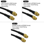RG58 SMA Male to SMA Female 50ohm Coaxial Cable Low Loss RF Coax Assembly WiFi Antenna Extension Cable Connector Adapter Pigtail