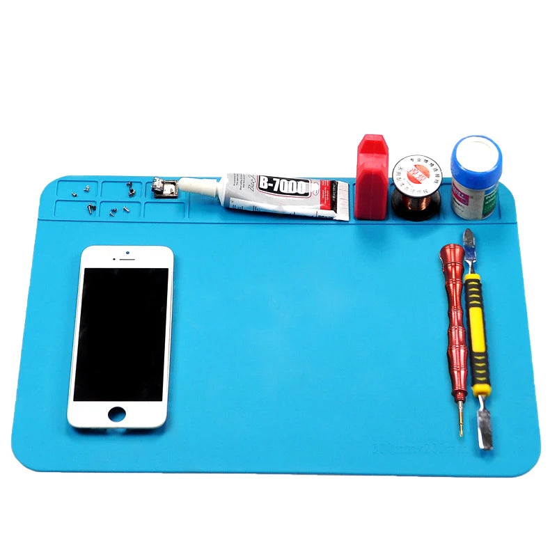 1PC Silicone ESD Heat Insulation Soldering Mat High Temp Resistant Computer Phone Repair Pad for Electronic Repair