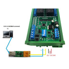 Integrated 20ch RS485 Switch Digital Analog IO Module with Modbus RTU PLC UART Expanding,4-20MA Current 0-10V Voltage Read