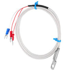 Temperature Sensor Probe PT100 Thermistor Temperature Measuring Probe Round Hole Patch Type5m