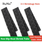 X Pattern Black 15 18 20 25 30 35 40 50 60mm Heat Shrink Sleeve for Fishing Rod Grips Non Slip-Insulation-Waterproof Wrap Tubing