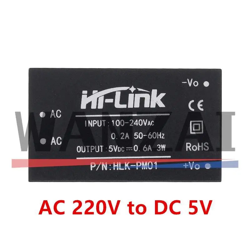 1pcs HLK-PM01 HLK-PM03 HLK-PM12 AC-DC 220V  mini power supply module,intelligent household switch power supply module
