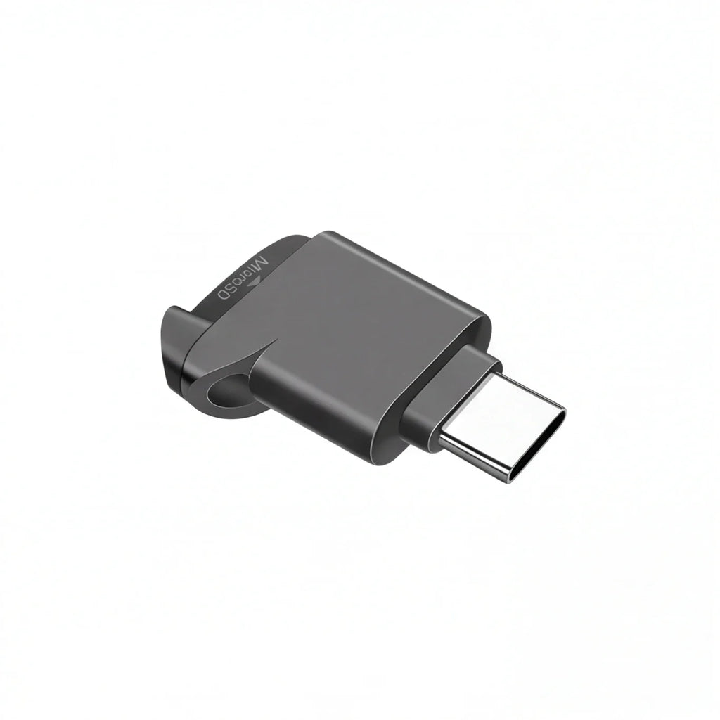 USB C to MicroSD Card Reader, High Speed OTG Adapter for Phones & Laptops, Plug & Play, Compact Design
