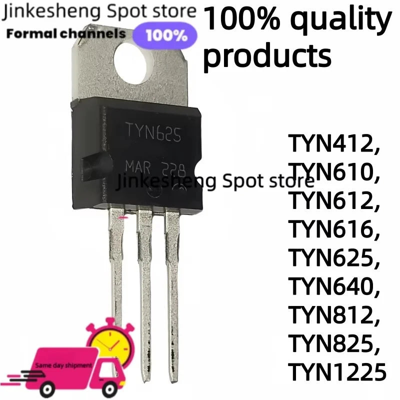 10-50pcs New TYN412 TYN610 TYN612 TYN616 TYN625 TYN640 TYN812 TYN825 TYN1225 Unidirectional SCR Thyristor TO220
