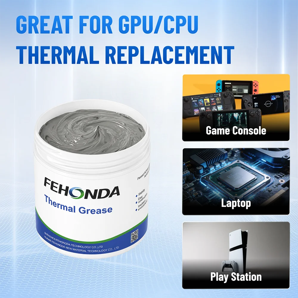 FEHONDA TG-8 Thermal Paste 8.5W/m.K High Performance Thermal Grease Thermal Conductive Silicone Grease for Game CPU GPU Cooling