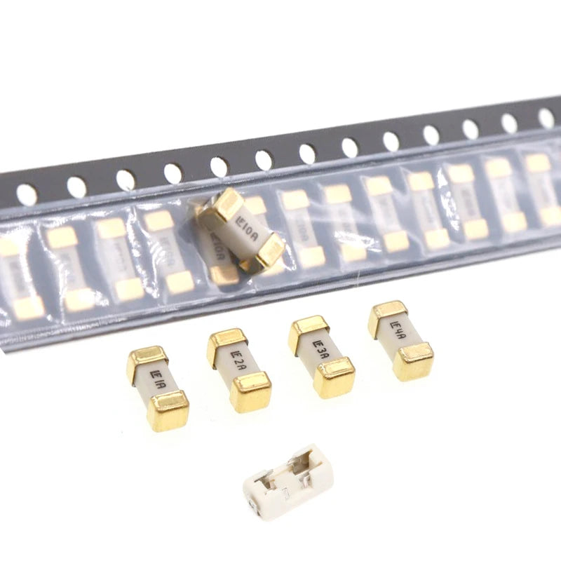 Gold Silver 1808 125V 250V AC 0451 SMD Fast blow Fuse 0.5A 500mA 1A 2A 3A 4A 5A 6.3A 8A 10A 12A 15A 500MA 750MA 2410 ultra-rapid