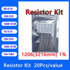 Resistor kit 1206 3216mm smd Resistor package 24values*20PCS=480PCS 1% Sample Kit Resisor