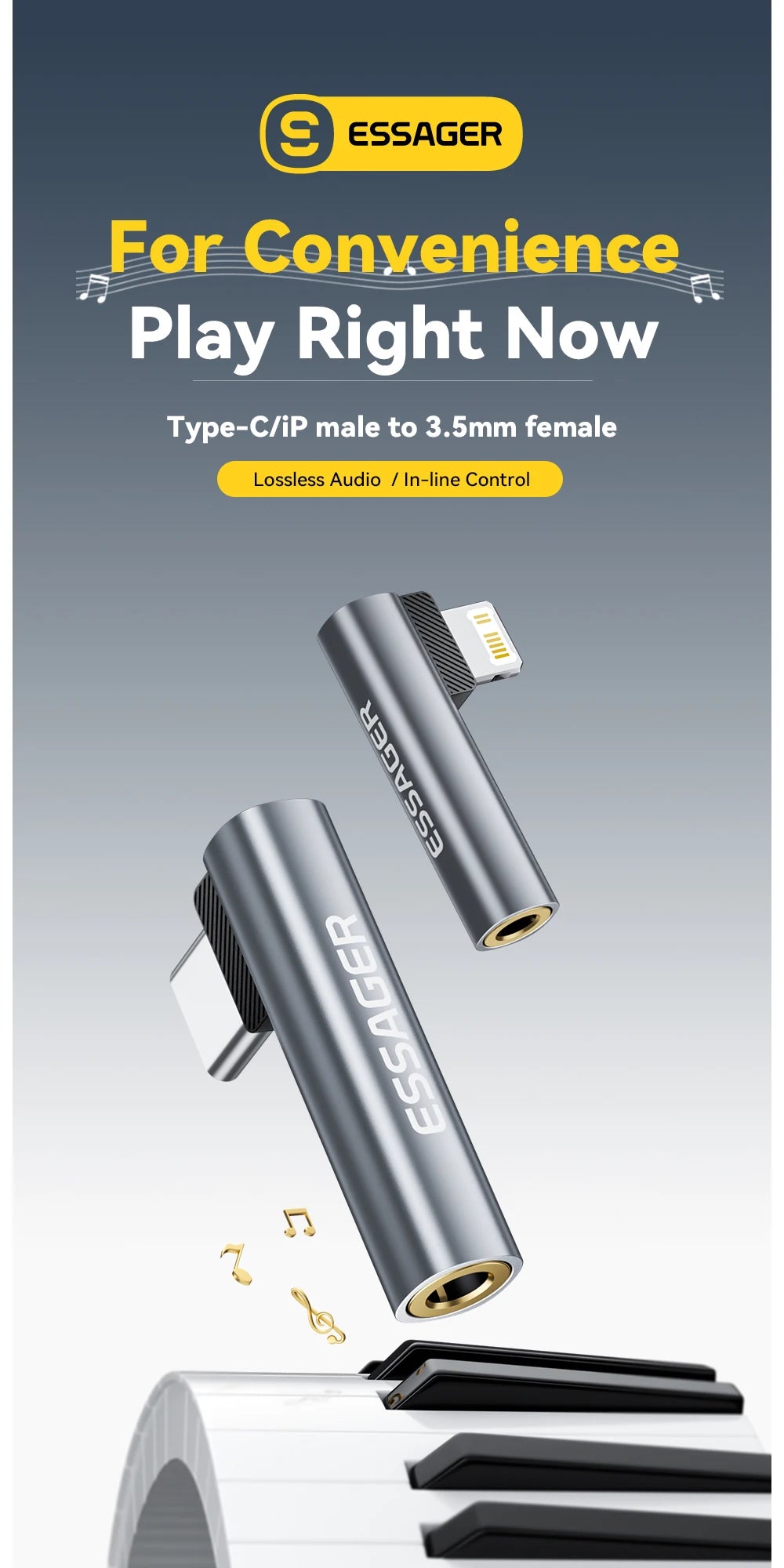 Essager Type C to 3.5mm Jack Audio Adapter Headphone Adapter For Xiaomi Huawei Samsung Lightning to 3.5mm Adapter for iPhone 14