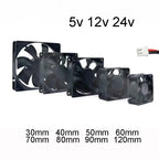 Sleeve Bearing Industrial Cooling Fans with Brushless Motor Mini Quiet Computer Accessories Ventilador DC 12v 120mm 80mm 40mm