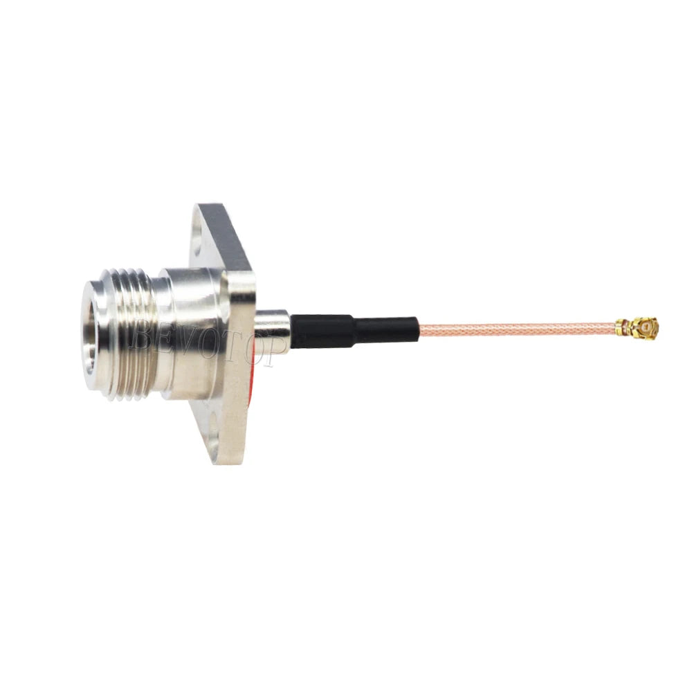 1PCS RG-178 N Female Panel 4 Holes to U.FL IPX-1 Female Connector RG178 Cable N to IPX RF Coaxial Extension Jumper 5CM-1M