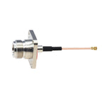 1PCS RG-178 N Female Panel 4 Holes to U.FL IPX-1 Female Connector RG178 Cable N to IPX RF Coaxial Extension Jumper 5CM-1M