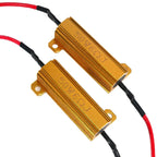 2/4Set 25W 50W Load Resistor 6ohm 8ohm 10ohm For LED Bulb Reverse Light Turn Signal Fog Lam 25w 50w Wirewound Aluminum Resistor