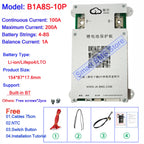 Smart Jikong JK BMS 4s 5s 6s 7s 8s 100a 200a Lifepo4 Li-ion Active Balance Lithium 24v With Bt Heat Function Equalizer On Sale