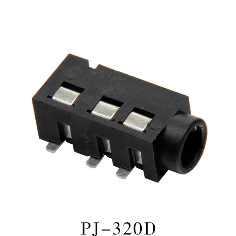 10/100Pcs PJ-320D 3.5mm Headphone Female Jack Audio SMD SMT Connector 3.5mm 4 Pin Headphone Socket Interface Connectors