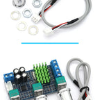 Liludin DC 12V 24V 80W X 2 Dual Channel Digital Audio TPA3116D2 Treble Bass Regulating Preset Pre Amplifier Board Module XH-M567