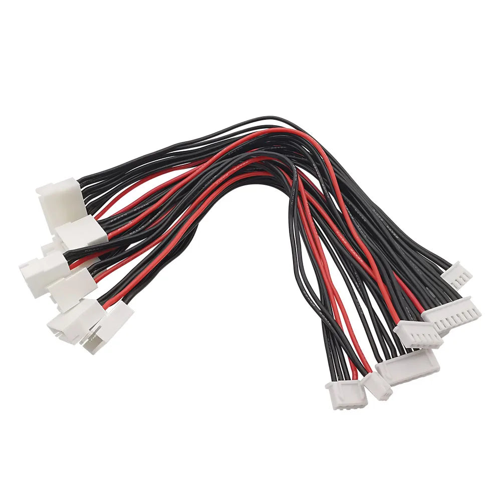 5Pcs XH 2.54mm JST Male to Female Connector 2S 3S 4S 5S 6S 7S 8S Lipo Balance Wire Extension Charged Cable Lead Cord