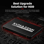 512GB 2.5" SATA3 SSD 3D NAND Flash Internal Solid State Drive Compatible with PS4 Laptop Desktop