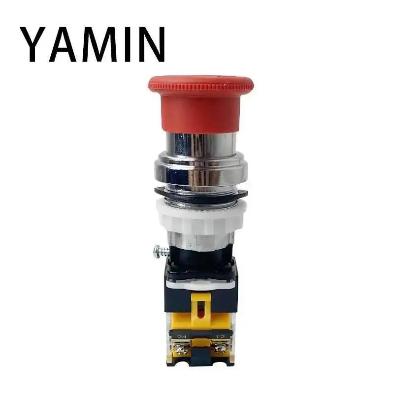 EX Emergency Stop Push Button Switch Explosion-proof Metal Aluminium Alloy Mushroom Head 4 Screws Terminals