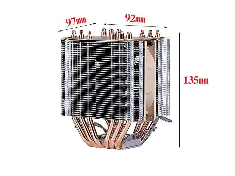 XUANFENG Air-cooled CPU Cooler 90mm Fan Twin Towers 4/6 Heat Pipe 4pin/PWM Compatible LGA2011 115x 1200 1700 X79 X99 AMD AM3 AM4
