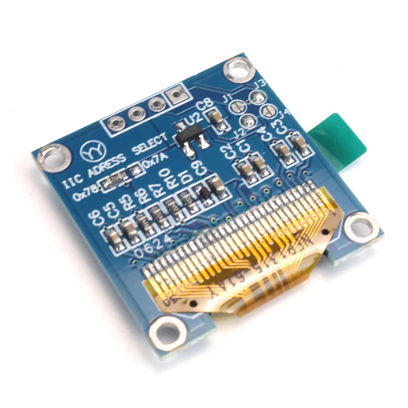 0.96 inch OLED IIC Serial White Display Module 128X64 I2C SSD1306 12864 LCD Screen Board GND VCC SCL SDA 0.96" for Arduino Black