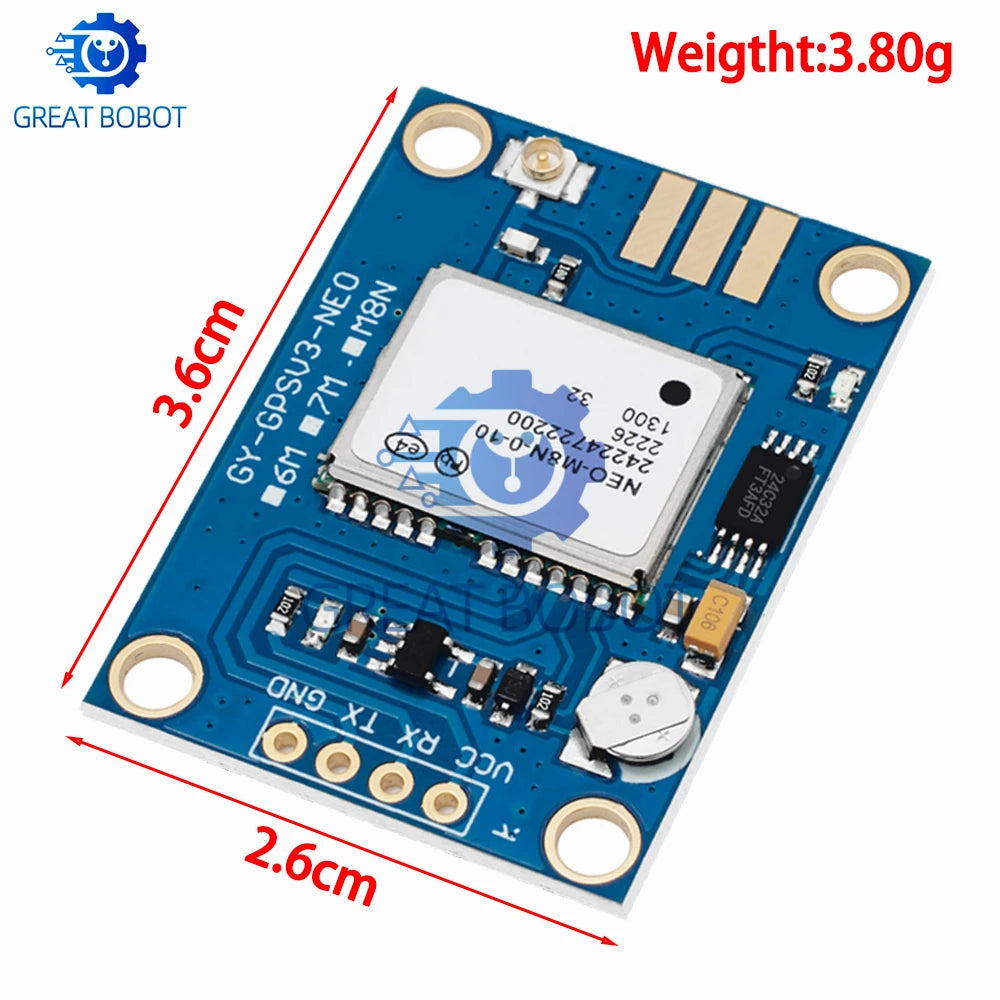 1~10PCS GY-GPSV3 NEO-M8N GPS Module for APM MWC Flight Controller PX4 Pixhawk V2.4.5 APM2.56 APM 1.65 -3.6V
