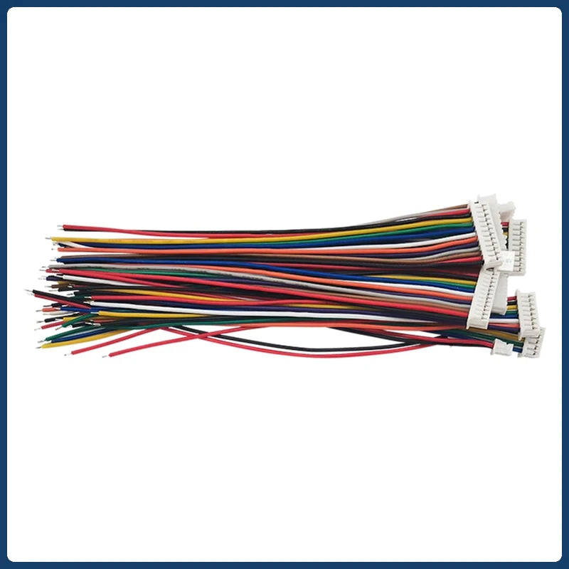 10pcs MX1.25mm 2/3/4/5/6/7/8/9/10/11/12Pin Electronic Terminal Wire Cable Connector 28AWG Plug 10CM/20cm/30CM Long