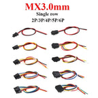5/10/50pcs Micro-Fit 3.0mm Pitch Connector with 22AWG 20cm Cables Mx3.0 Singlel Row 2/3/4/5/6Pin Male Female Air Docking Housing