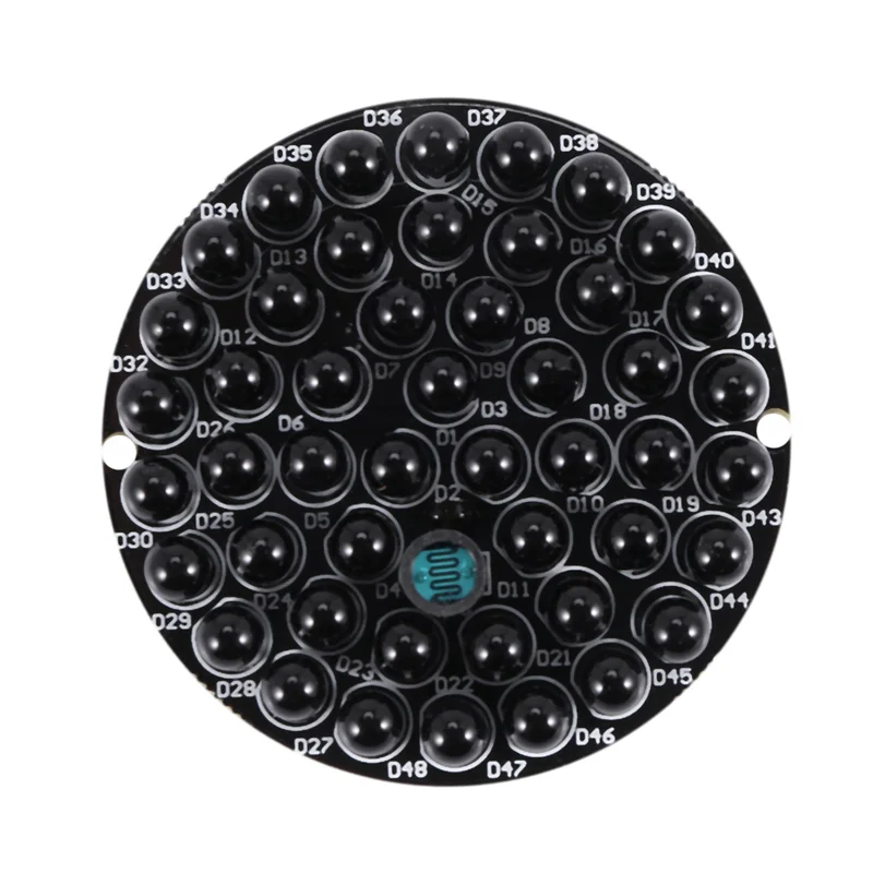 B24B 20X IR Infrared LED Board 940Nm 48Pcs IR Leds Invisible At Night No Exposure Light Board For IR Illuminator CCTV