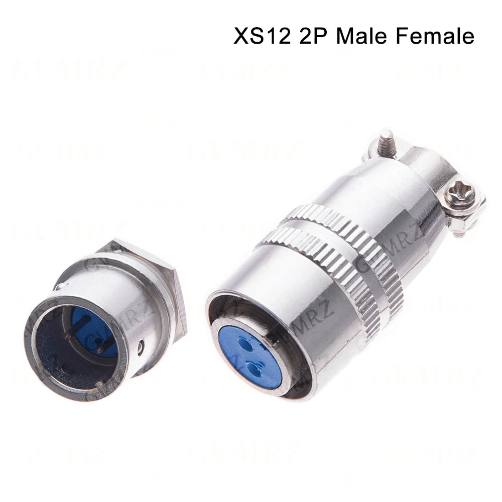 XS12 2PIN 3PIN 4PIN 5PIN Docking Aviation Plug Socket Waterproof Circular Connector 2-5P Male/Female