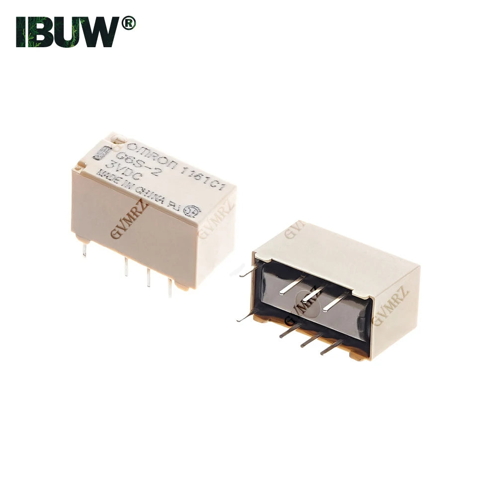 5PCS 12VDC 24VDC 5VDC 3VDC New G6S-2 5VDC Signal Relay 8Pin DC 5V 12V 24V 2A Mini Signal Switch Relays 3/5/12/24
