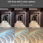 20M 15M 5M 10M Running Water Flowing LED Strip Light DC24 WS2811 SMD2835 Horse Race Pixel Addressable Flexible Linear Lamp Set