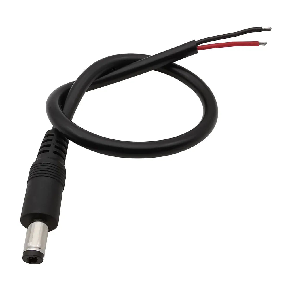 1/2/5Pcs 5.5mm x 2.1mm DC Power Connector DC Male Plug Female Jack 18AWG Cable Wire for 3528 5050 LED CCTV Camera