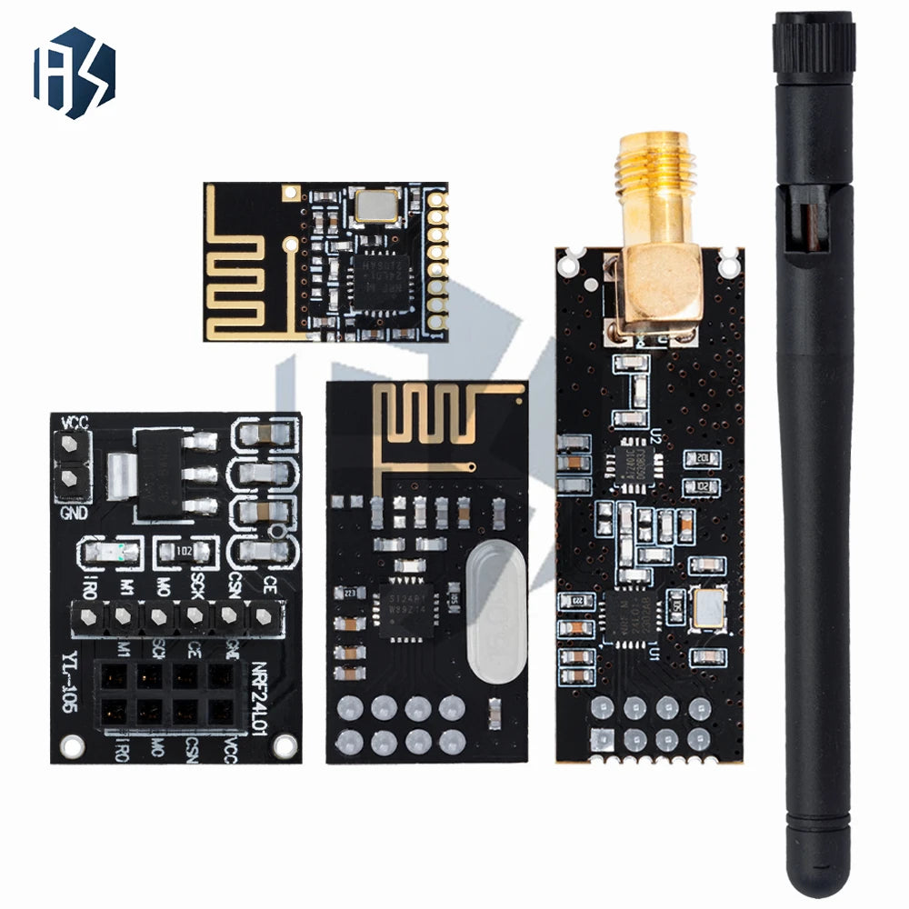 1PC 2.4G NRF24L01+ Upgraded Wireless Module: DIY for Arduino-Compatible Communication Kit (2Mbit/s Data Transmission)