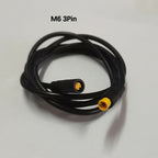 1pc 1m Long 6/8mm Circle Connector Cable Signal Sensor Cord For EBike E-Scooter Waterproof Extension Cable 2 3 4 5 6 Pin M6/M8