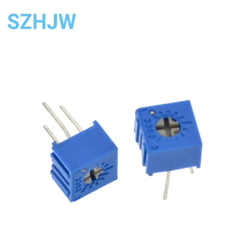 1-100pcs 3362P Series Resistance 101 201 501 102 202 502 103 Trimpo Trimmer Potentiometer 3362 500R 1K 2K 5K 10K 20K 50K 100K