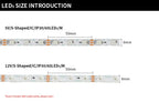 WS2812B WS2815 S-Shape Individually Addressable LED Strip Light 60LEDs/m Smart RGBIC Dream Color S Bendable 8mm Pixels Tape Bar