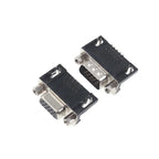 5/10PCS DR15 Female/Male Right Angle Welded D-Sub 15 Pin Connector RS232 Connector 90 Degree Bent Needle DB15