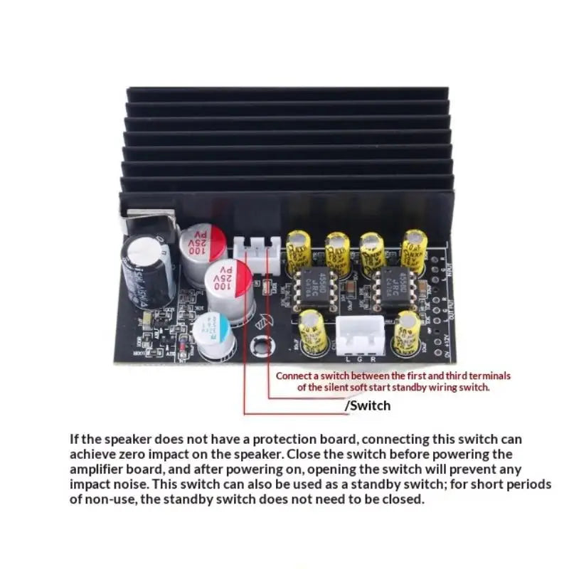 DC19-50V TPA3255 Audiophile-Grade Hi-Fi Digital Amplifier Board 600W High-Power 2.0 Dual-Channel Stereo Module