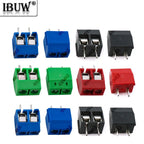 10PCS 5.0mm Blue Black PCB Terminal Block Connector Pitch 5.0mm KF301 Straight Pin 2P 3P Screw PCB Terminal Blocks Connector