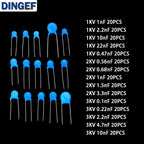 300PCS 15 Values 1KV 2KV 3KV 0.1nF-22nF High Voltage Ceramic Disc Capacitors  0.47NF 0.56NF 2.2NF 1NF 2.2NF 10NF 22NF