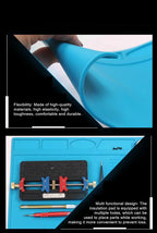 S-160 TE-509/502/508/610 LW-M3/M4 Soldering Mat ESD Antistatic 500 ° Heat Resistant Insulation Work Mat Silicone Repair Pad