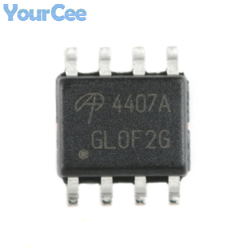 20pcs/5pcs AO4407A SOIC-8 4407A P-channel -30V/-12A SMD MOSFET Field Effect Transistor Chip AO4405AO4411 AO4413 AO4421 AO4435