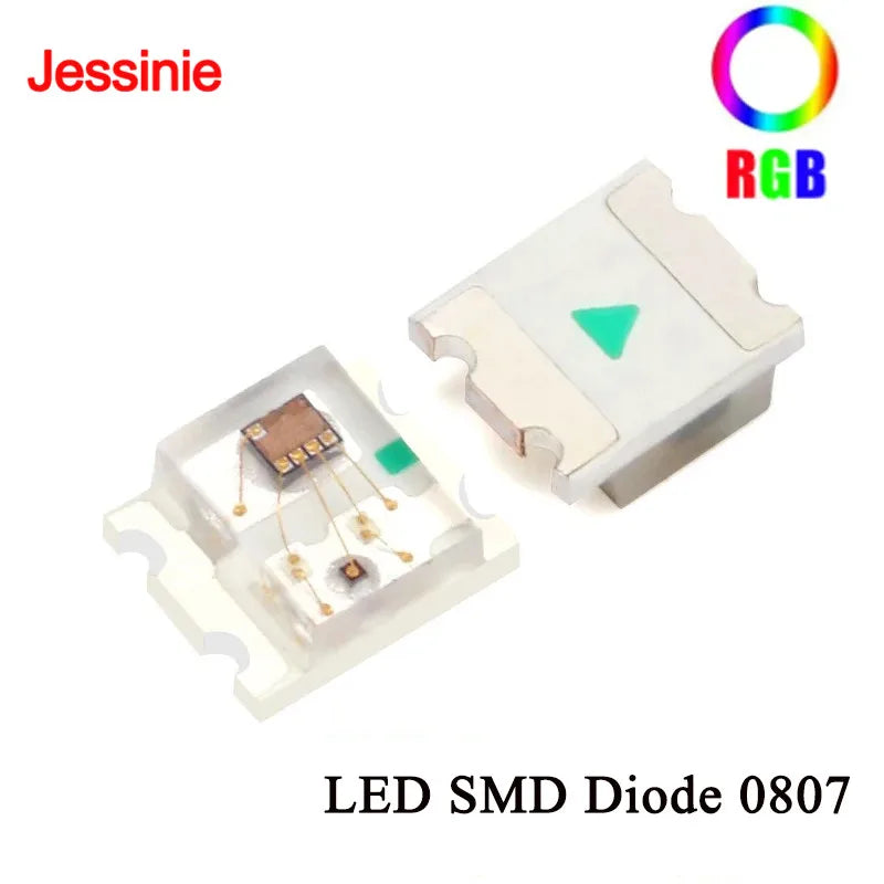 20pcs/lot Flashing LED SMD Diode 0805 RGB Diodo Flash Alto Brilho Diod 0807 RGB Flash LED Color Fast Flash Slow Flash