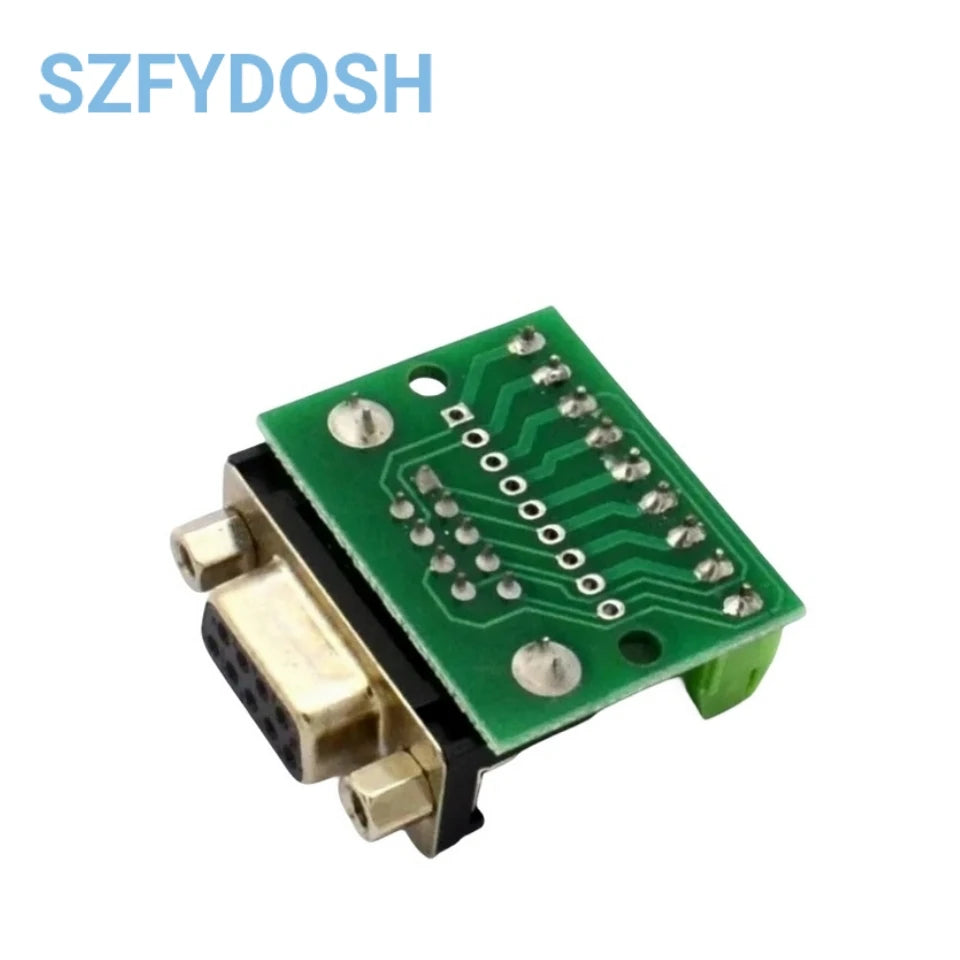 DB9 Male Female Adapter Signals Terminal Module RS232 RS485 Serial To Terminal 9-Pin 9-Hole Connector