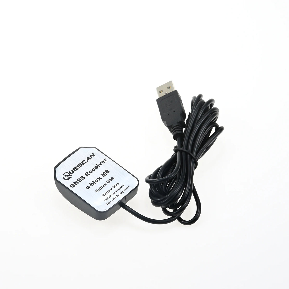 QUESCAN QU33N UBX M8N USB GPS GNSS Receiver with Antenna Windows Android Linux Native USB GPS GLONASS Galileo Dongle NMEA 1-10Hz